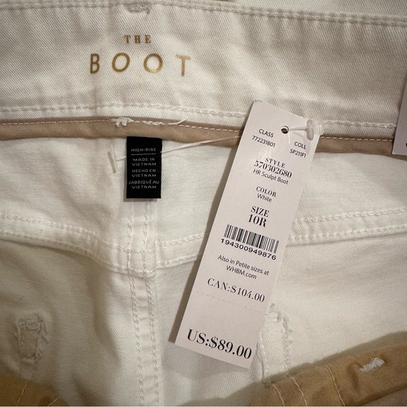 NWT White House Black Market The Sculpt High-Rise BootJeans 10 - Picture 3 of 10